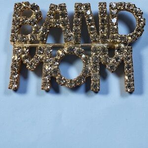 🧚🏻‍♀️ Silver Crystal Band Mom Brooch